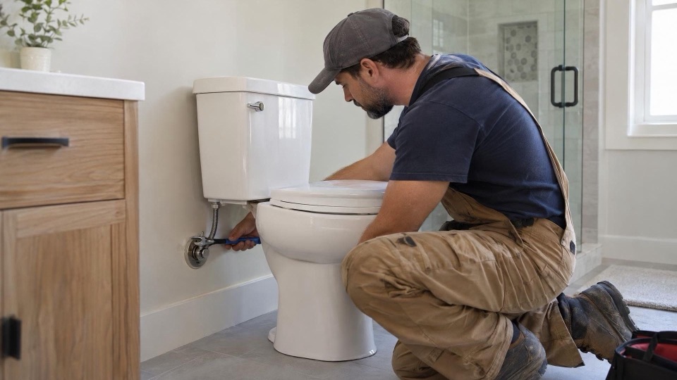 Toilets set & leak-tested